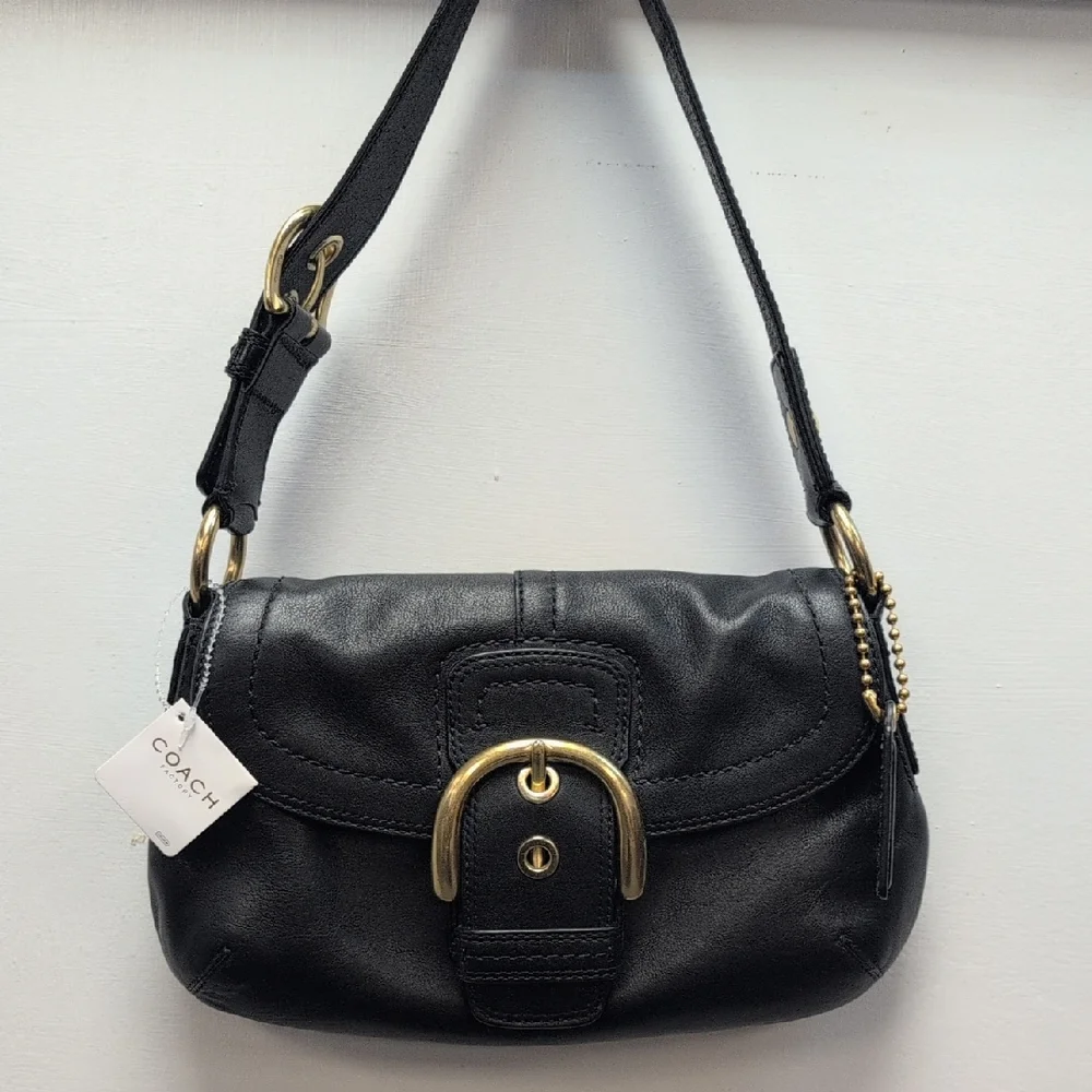 Vintage Black Y2K COACH SOHO - Picture 1 of 8